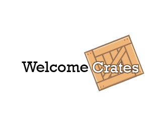 Welcome Crates logo design by Shailesh