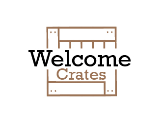 Welcome Crates logo design by Shailesh