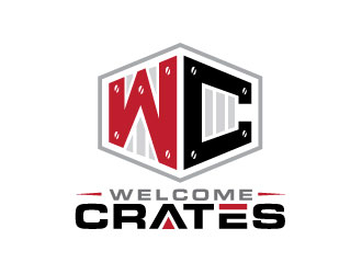 Welcome Crates logo design by REDCROW