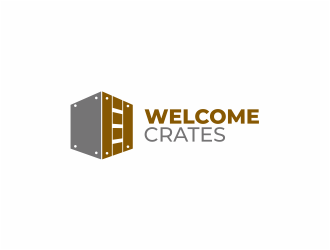 Welcome Crates logo design by mutafailan