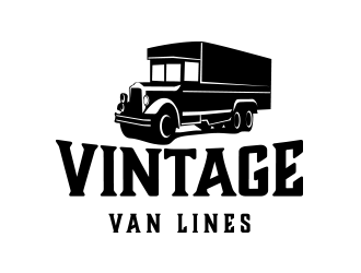 vintage van lines logo design by keylogo