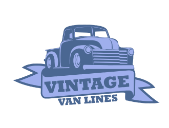 vintage van lines logo design by nona