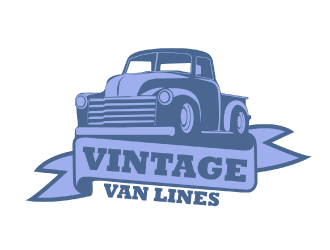 vintage van lines logo design by nona