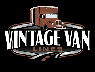 vintage van lines logo design by AamirKhan