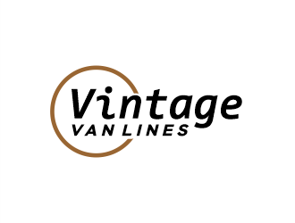 vintage van lines logo design by Gwerth