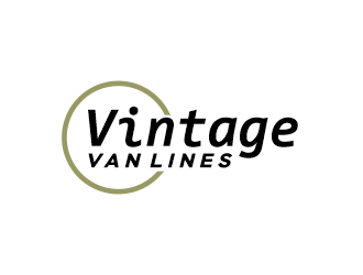 vintage van lines logo design by Gwerth