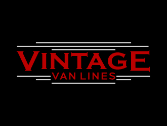 vintage van lines logo design by Gwerth