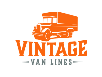 vintage van lines logo design by keylogo