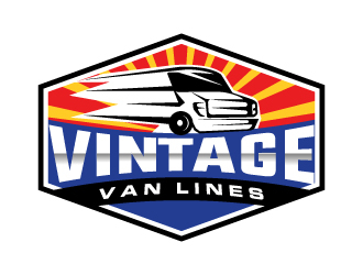 vintage van lines logo design by MUSANG