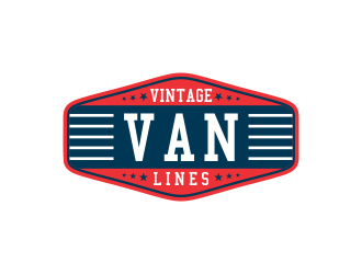 vintage van lines logo design by done