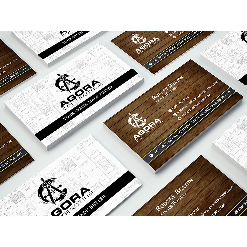 Agora Contracting logo design by PrimalGraphics