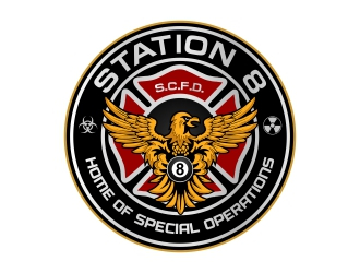 Station 8 logo design by rizuki