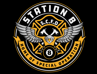 Station 8 logo design by scriotx