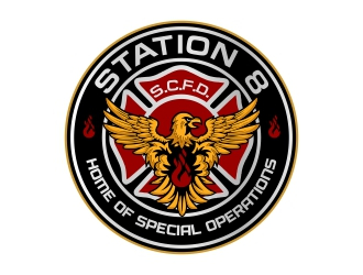 Station 8 logo design by rizuki