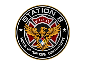 Station 8 logo design by rizuki