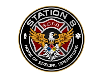 Station 8 logo design by rizuki