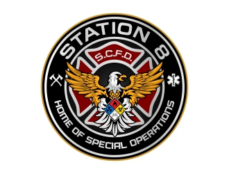 Station 8 logo design by rizuki