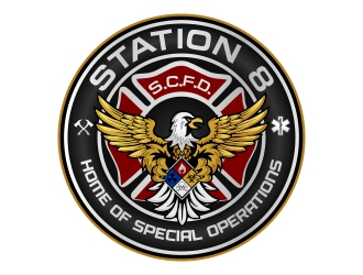 Station 8 logo design by rizuki