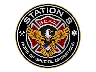 Station 8 logo design by rizuki