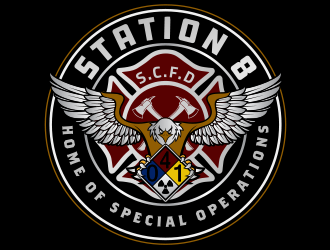 Station 8 logo design by scriotx