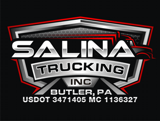 Salina Trucking Inc logo design by coco