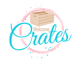 Welcome Crates logo design by AamirKhan