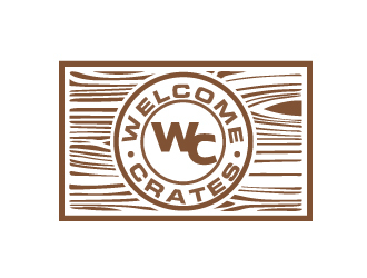 Welcome Crates logo design by AamirKhan