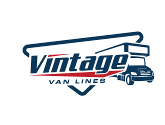 vintage van lines logo design by jaize