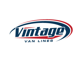 vintage van lines logo design by jaize