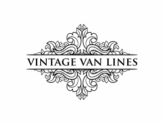 vintage van lines logo design by menanagan