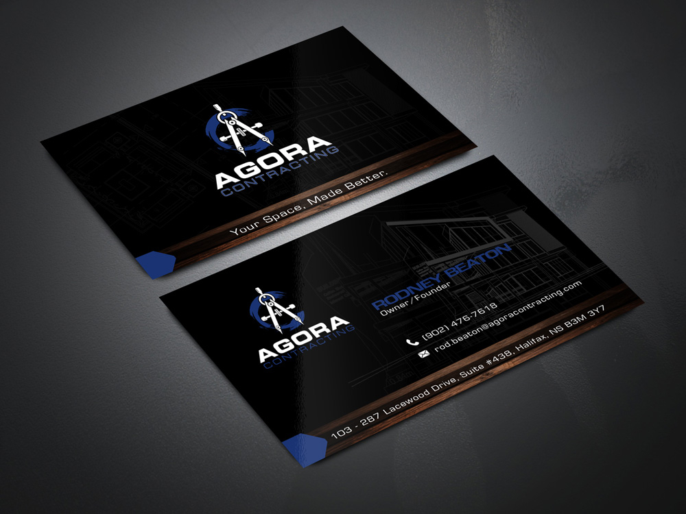 Agora Contracting logo design by Gelotine