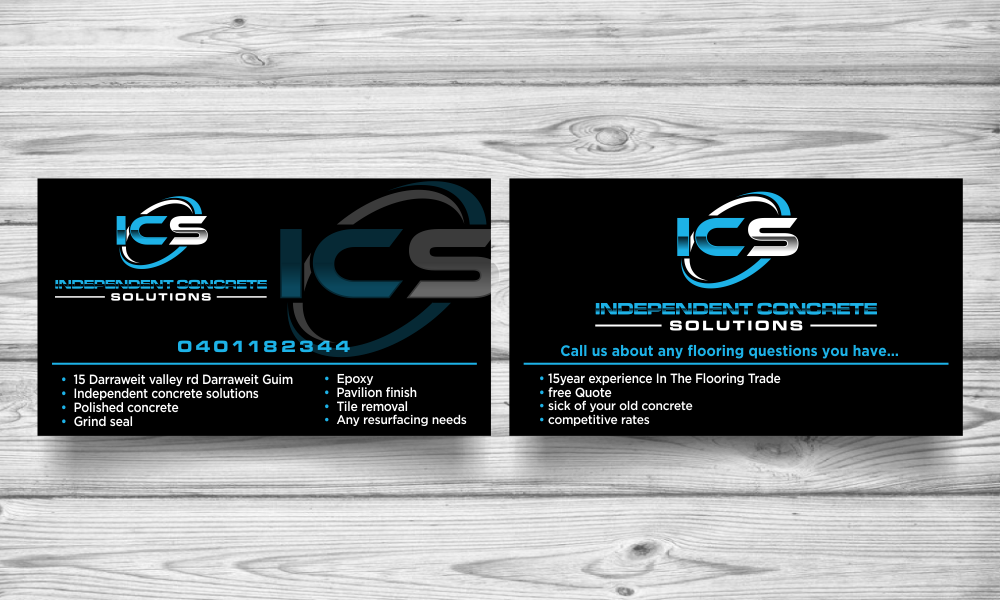 Independent concrete solutions logo design by done