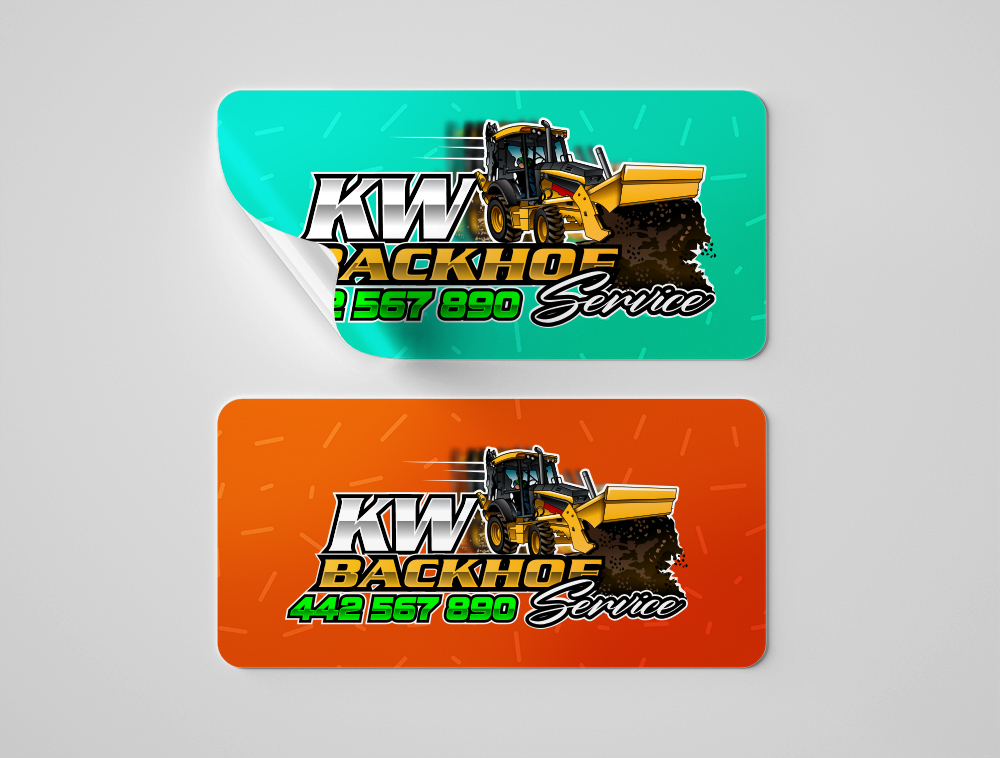 KW Backhoe Service logo design by Niqnish