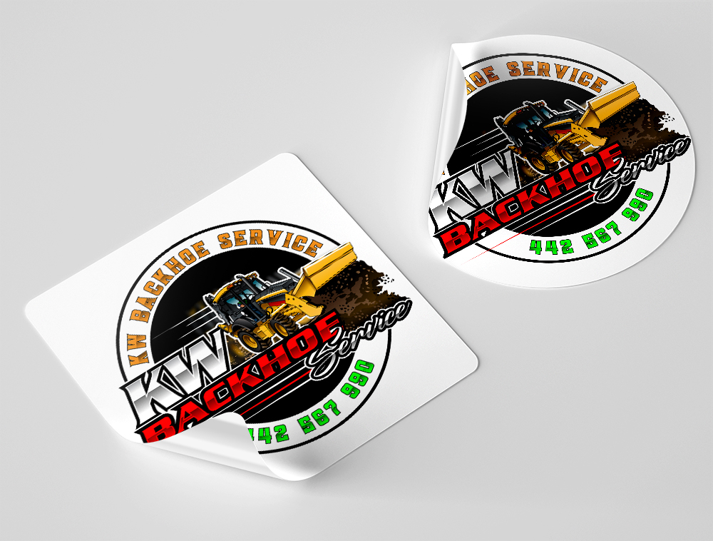 KW Backhoe Service logo design by Niqnish