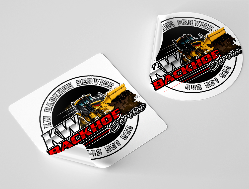 KW Backhoe Service logo design by Niqnish