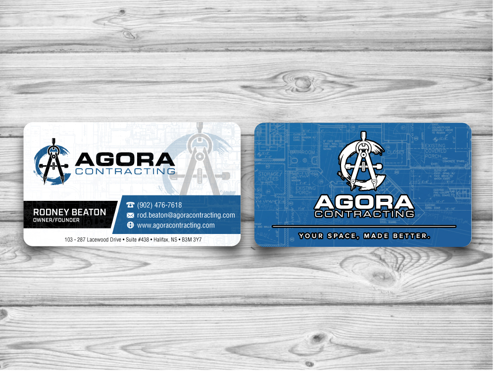 Agora Contracting logo design by jaize