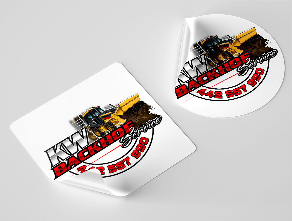 KW Backhoe Service logo design by Niqnish