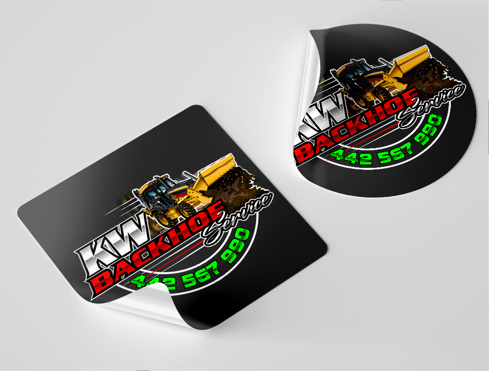 KW Backhoe Service logo design by Niqnish