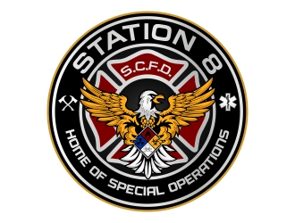 Station 8 logo design by rizuki