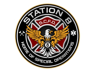 Station 8 logo design by rizuki