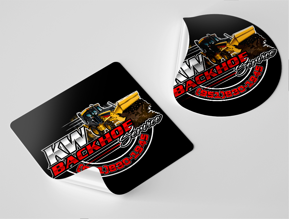 KW Backhoe Service logo design by Niqnish