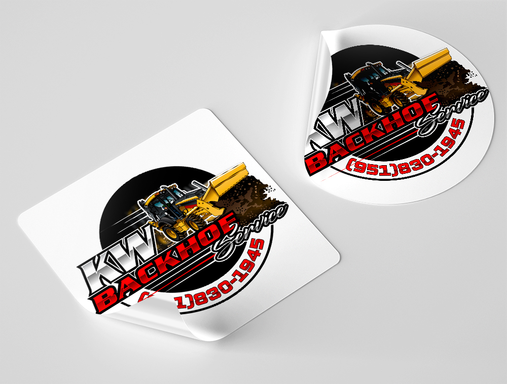 KW Backhoe Service logo design by Niqnish