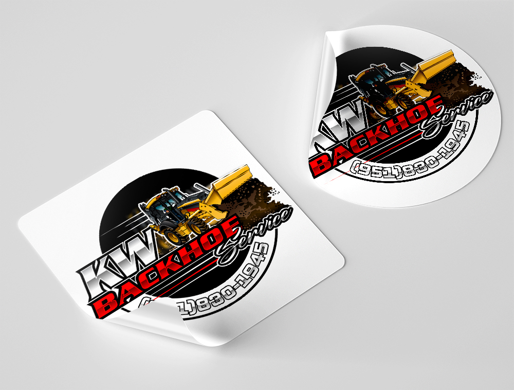 KW Backhoe Service logo design by Niqnish