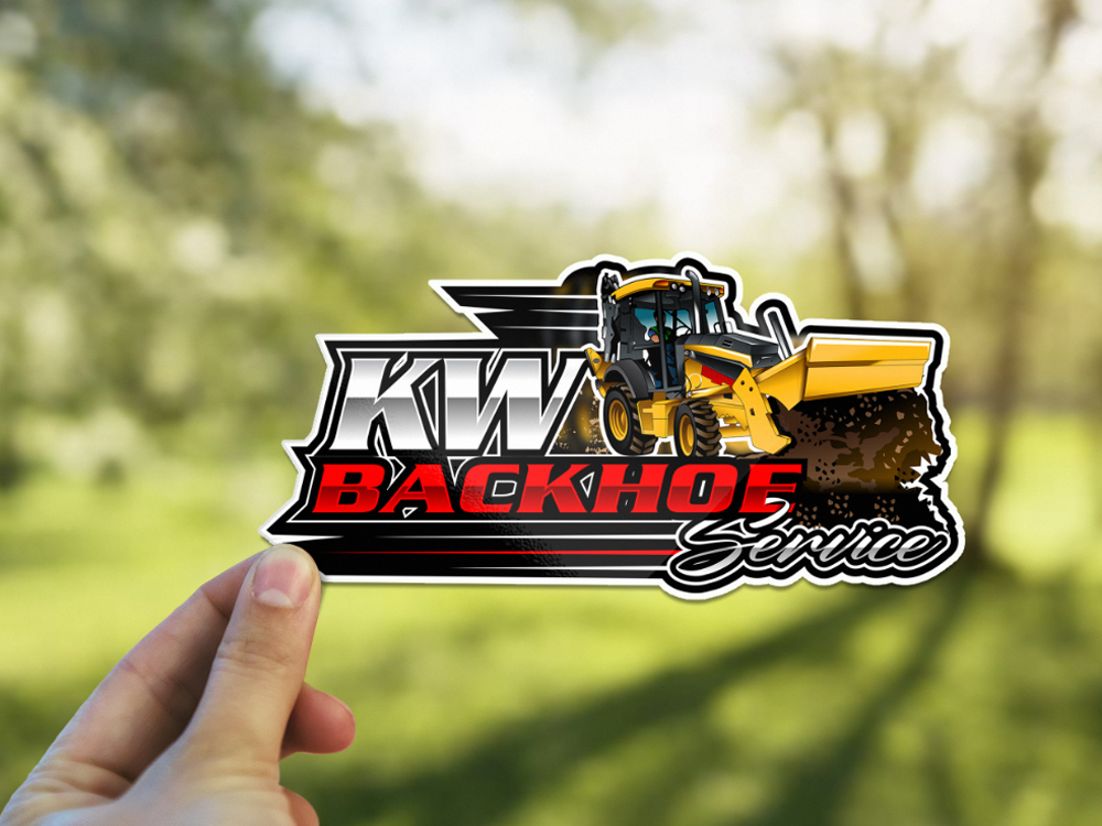 KW Backhoe Service logo design by Realistis