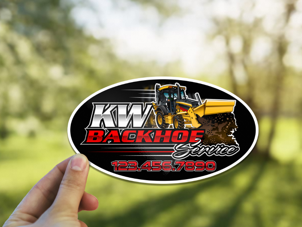 KW Backhoe Service logo design by Realistis