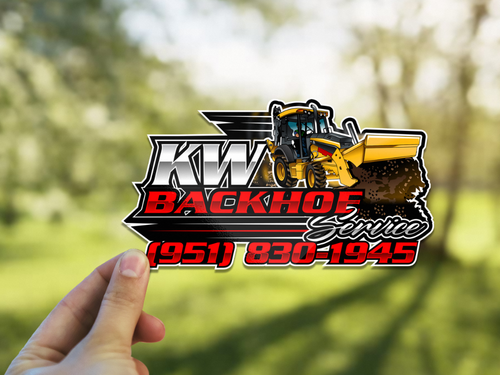 KW Backhoe Service logo design by Realistis