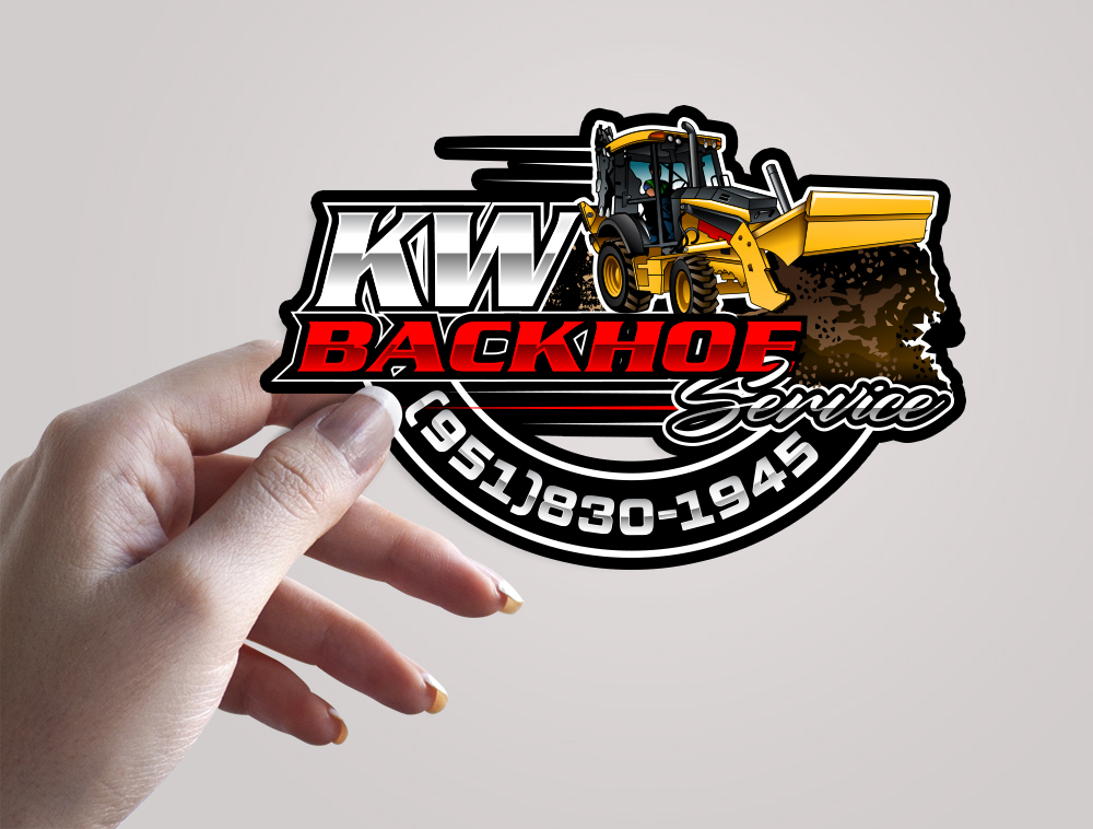 KW Backhoe Service logo design by Niqnish