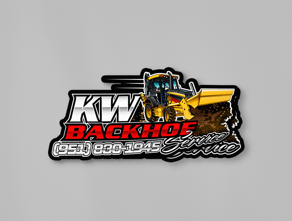 KW Backhoe Service logo design by Niqnish