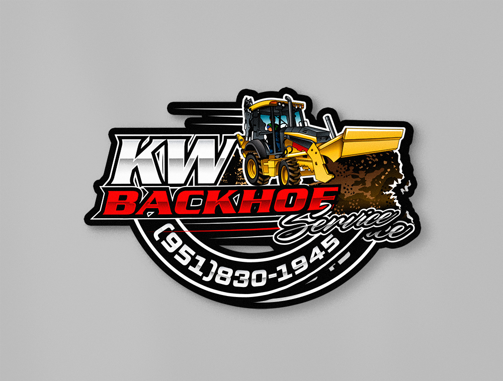 KW Backhoe Service logo design by Niqnish