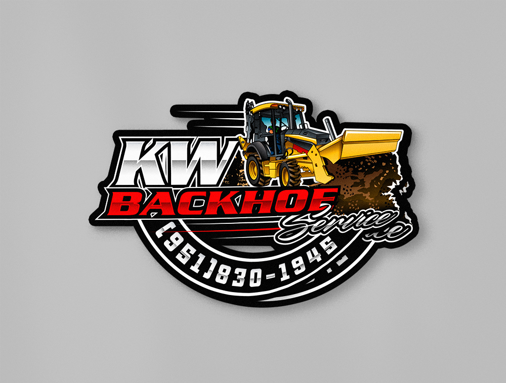 KW Backhoe Service logo design by Niqnish